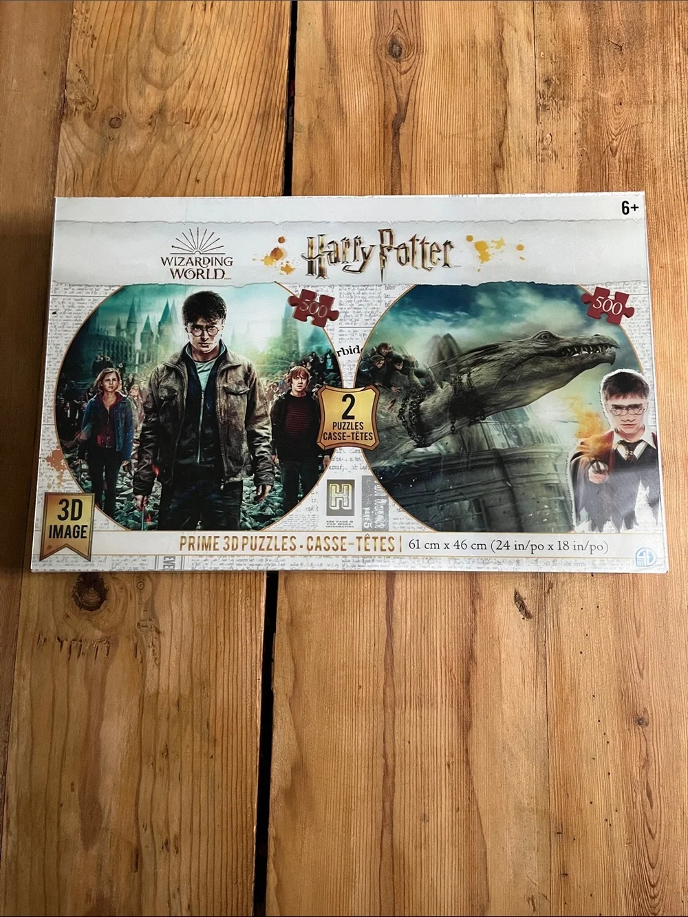 Unused!! HARRY POTTER 3D 3D Lenticular Puzzle Set (2 in 1)